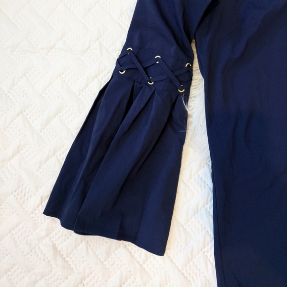 {Michael Kors} NEW Bell Sleeve Grommet Top - Picture 3 of 6